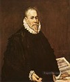 Portrait of a Doctor 1577 Mannerism Spanish Renaissance El Greco